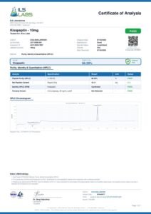 Kisspeptin COA Purity 10mg